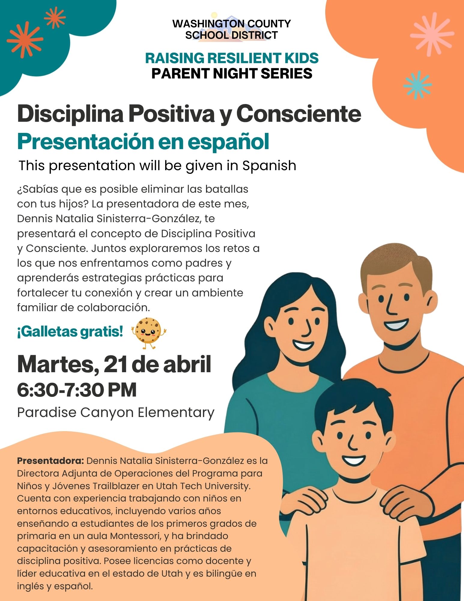 March parent night flyer