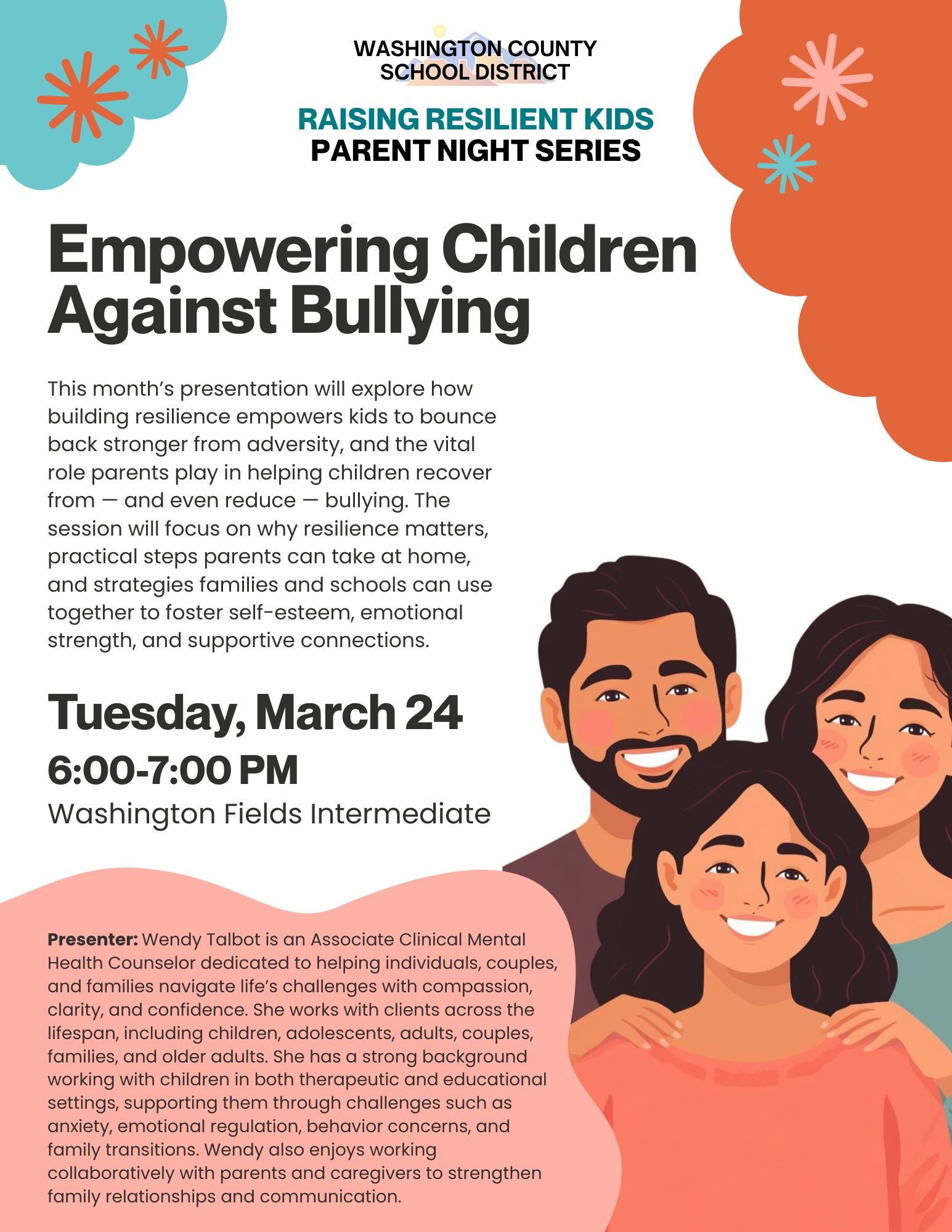 March parent night flyer