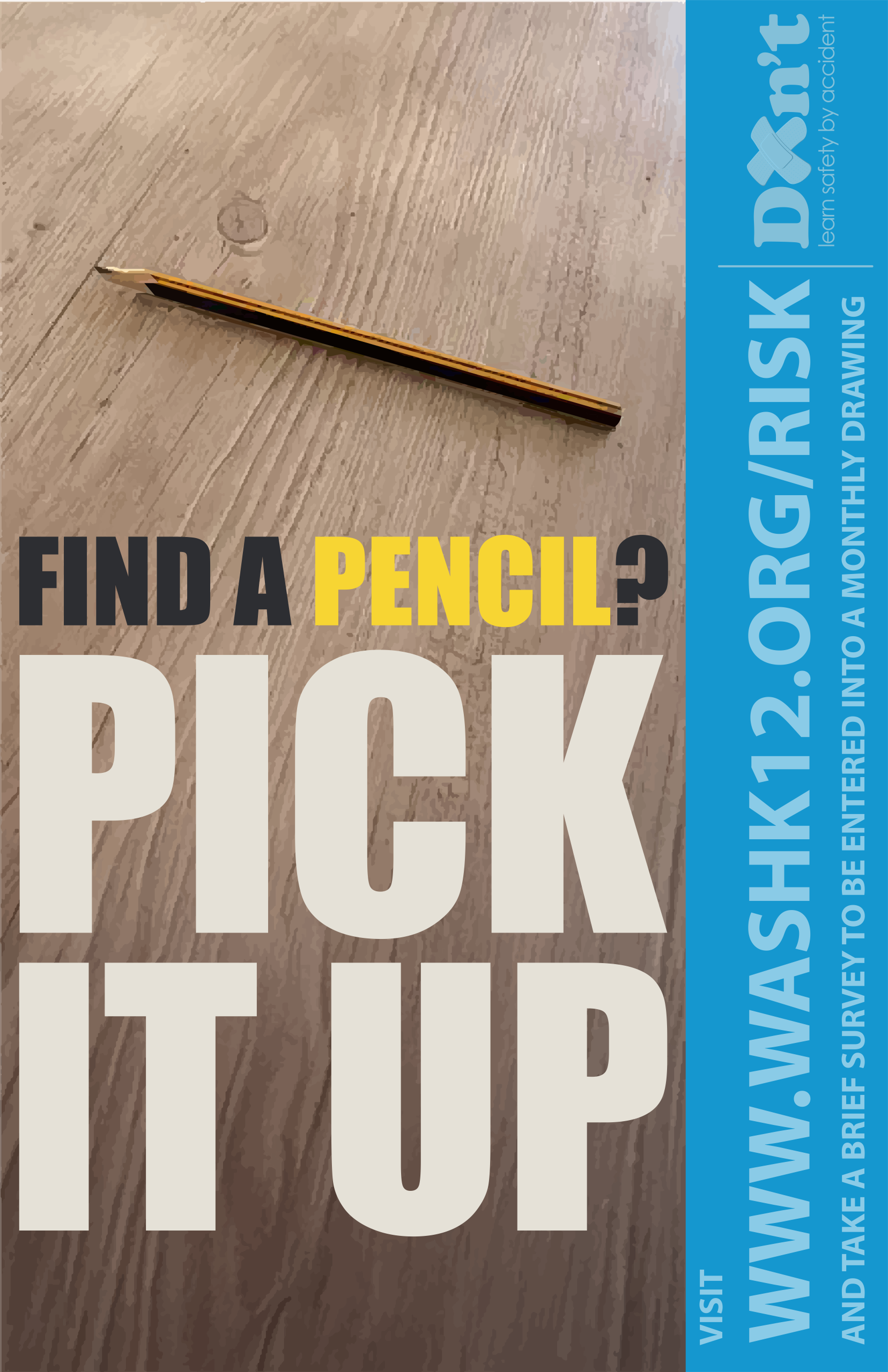 Find a pencil? Pick it up