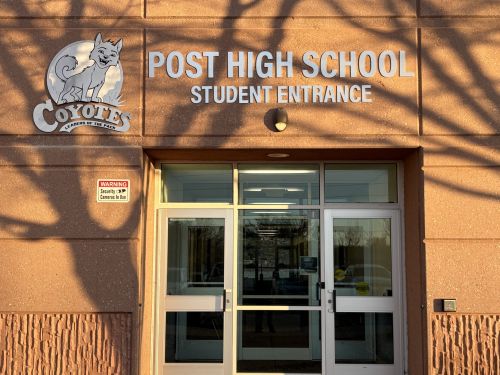 Post High front of building