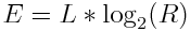 Password entropy equation.