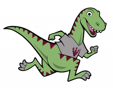 Sandstone Elementary dinosaur logo